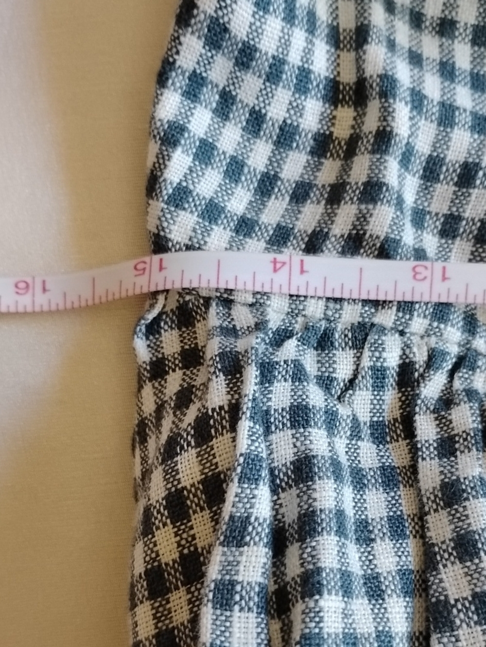 NWOT Reformation Tace Gingham Check Linen Halter Midi Dress 8 Slate White - Picture 9 of 11
